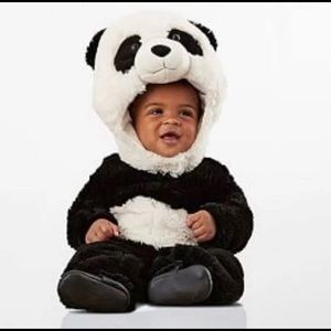 Pottery barn kids panda bear costume 0-6 mo
